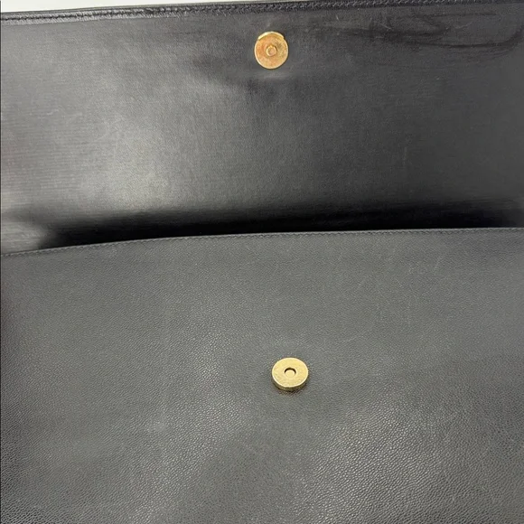 Nina Ricci Black Leather Envelope Bag - Picture 5 of 9